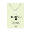 Sylvie California State Necklace, Handmade Birthday Gifts for Women