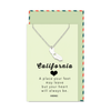 Sylvie California State Necklace, Handmade Birthday Gifts for Women