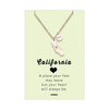 Sylvie California State Necklace, Handmade Birthday Gifts for Women