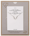 Quinnlyn & Co. Aquarius Zodiac Pattern Swarovzki Pendant Necklace, Birthday Gifts for Women, Teens and Girls with Inspirational Greeting Card