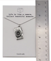 Quinnlyn & Co. Camera Pendant Necklace, Photography Gifts for Women with Inspirational Quote on Greeting Card