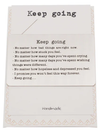 Quinnlyn & Co. Engraved Keep Going Wallet Card, Birthday Gifts for Special Someone, Gifts for Men with Inspirational Message