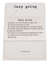 Quinnlyn & Co. Engraved Keep Going Wallet Card, Birthday Gifts for Special Someone, Gifts for Men with Inspirational Message