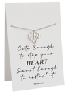 Quinnlyn & Co. Heart Pendant Necklace, Nurse Gifts for Women with Greeting Card