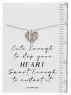 Quinnlyn & Co. Heart Pendant Necklace, Nurse Gifts for Women with Greeting Card