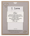 Quinnlyn & Co. I Love Wallet Card, Inspirational Gifts for Special Someone, Gifts for Men …