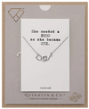 Quinnlyn & Co. Butterfly Pendant Necklace, Handmade Gifts for Women with Inspirational Quote on Greeting Card