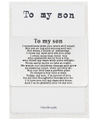 Quinnlyn & Co. To My Son Wallet Card, Inspirational Gifts for Son