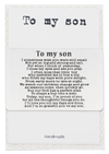 Quinnlyn & Co. To My Son Wallet Card, Inspirational Gifts for Son