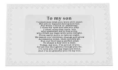 Quinnlyn & Co. To My Son Wallet Card, Inspirational Gifts for Son