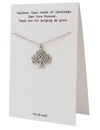 Quinnlyn & Co. Tree of Life Pendant Necklace, Teacher's Day Appreciation Gifts with Inspirational Quote on Greeting Card