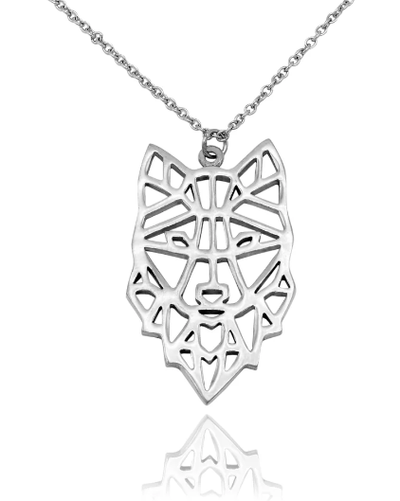 Quinnlyn & Co. Wolf Pendant Necklace, Encouragement Gifts for Women with Inspirational Quote on Greeting Card