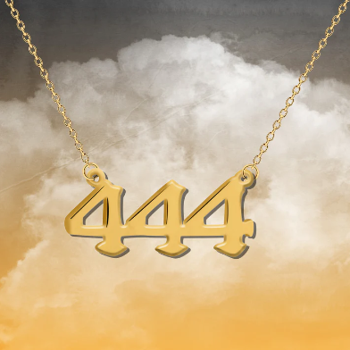 Quinnlyn & Co 222 and 444 Angel Pendant Necklace, Numerology-inspired Charm, Protection Gifts for Men and Women