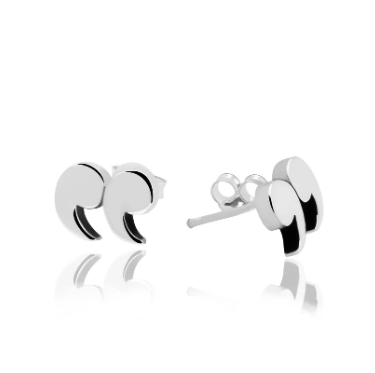 Quinnlyn & Co Silver Quotation Mark Stud Earrings, Appreciation Gift for Teachers, Unique Presents for Readers, Writers and Book Lovers, Bookish Jewelry
