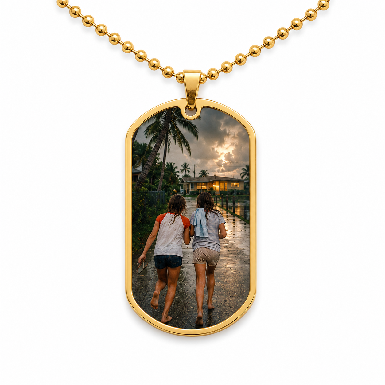 If Found, Return to Florida Dog Tag Necklace