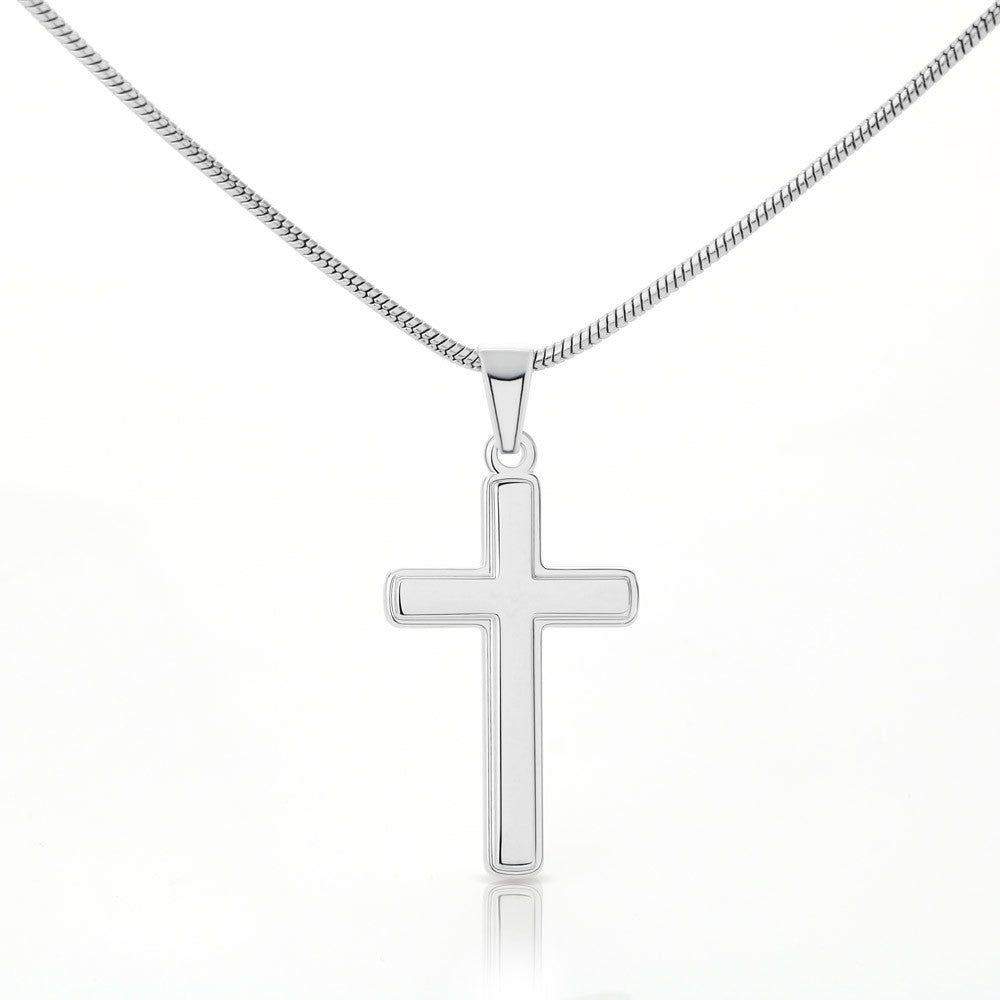 Personalized Prayer Room Cross Necklace Lighted Acrylic Keepsake