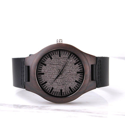Always Carry a Wooden Watch | 5th Anniversary Gift for Husband