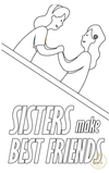 Sisters Day Greeting Card 03