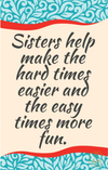 Sisters Day Greeting Card 16