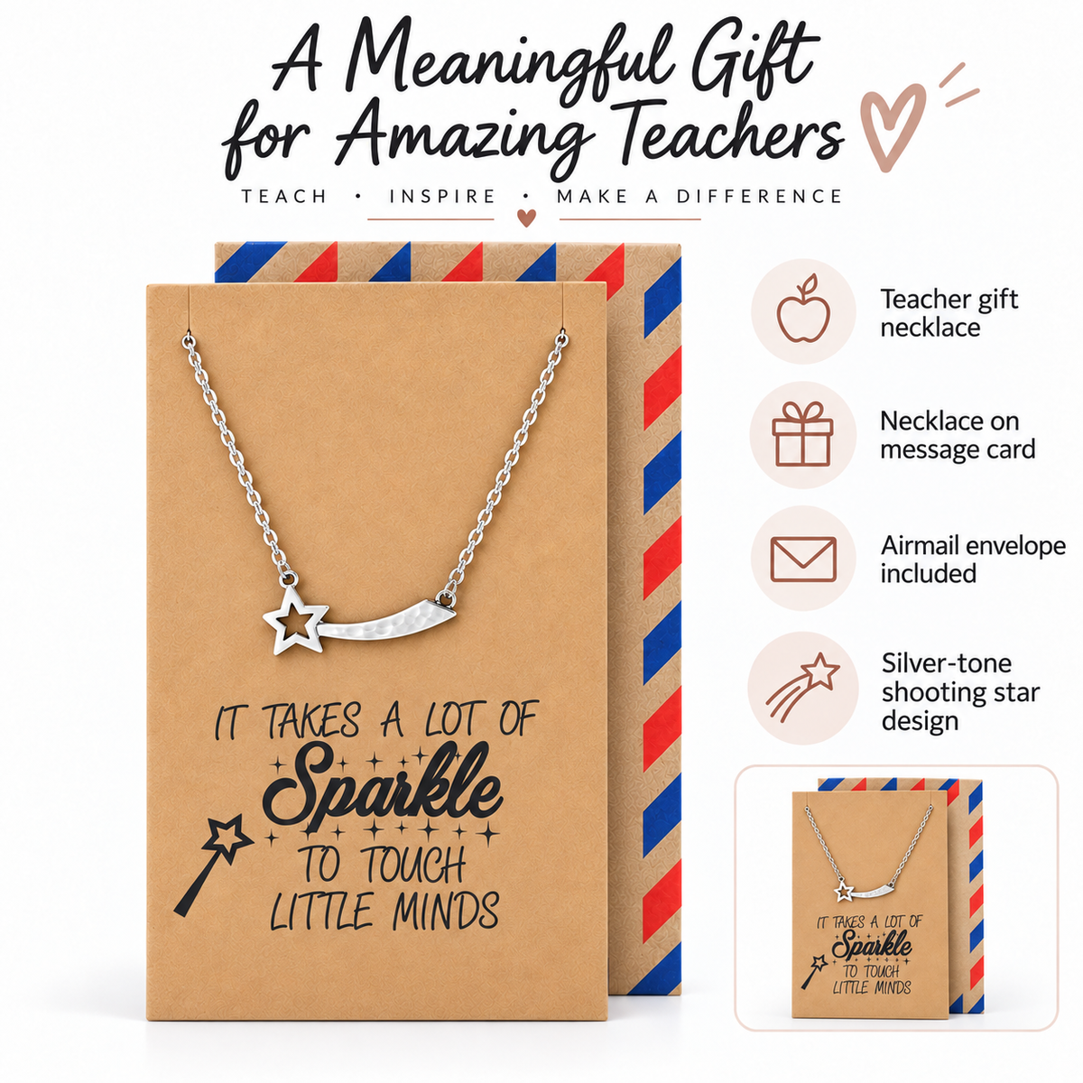Courtney Teacher Quotes Gifts Star Jewelry and Thank You Cards