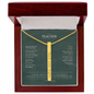 Teacher Appreciation Gift for Her | Teach. Love. Inspire. | Engraved 4-Sided Stick Necklace with Message Card
