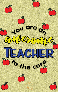 Teacher Appreciation Greeting Card 01