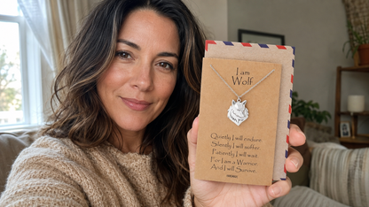 Malen Wolf Necklace for Men and Women, Inspirational Jewelry