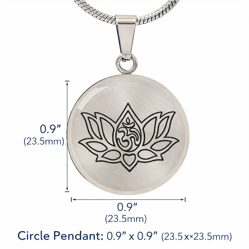 Lotus Om Necklace – Mindfulness & Renewal Yogi Pendant