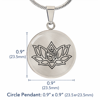 Lotus Om Necklace – Mindfulness & Renewal Yogi Pendant