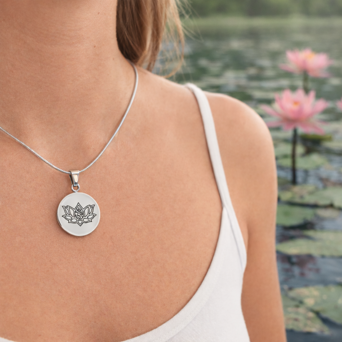 Lotus Om Necklace – Mindfulness & Renewal Yogi Pendant