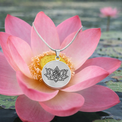 Lotus Om Necklace – Mindfulness & Renewal Yogi Pendant
