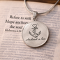 Anchored in Love Necklace – Faith, Hope & Strength Anchor Pendant (Hebrews 6:19)