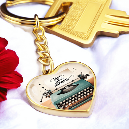 Heart pendant keychain for dream chasers