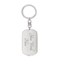 Jesus Walks With Me Dog Tag | Christian Keychain Gift | Faith Inspiration Tag | Religious Keepsake