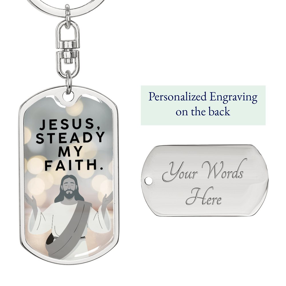 Christian steel keychain gift for inspiration