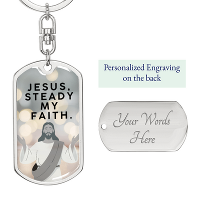 Christian steel keychain gift for inspiration