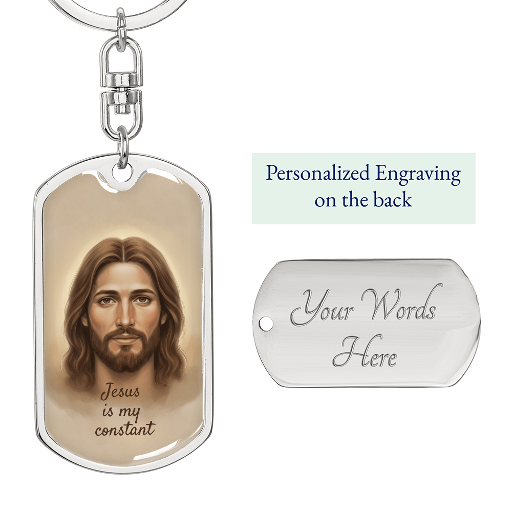 Jesus Is My Constant Keychain – Christian Gift | Inspirational Faith Keychain for Men & Women | Religious Accessory & Scripture Reminder