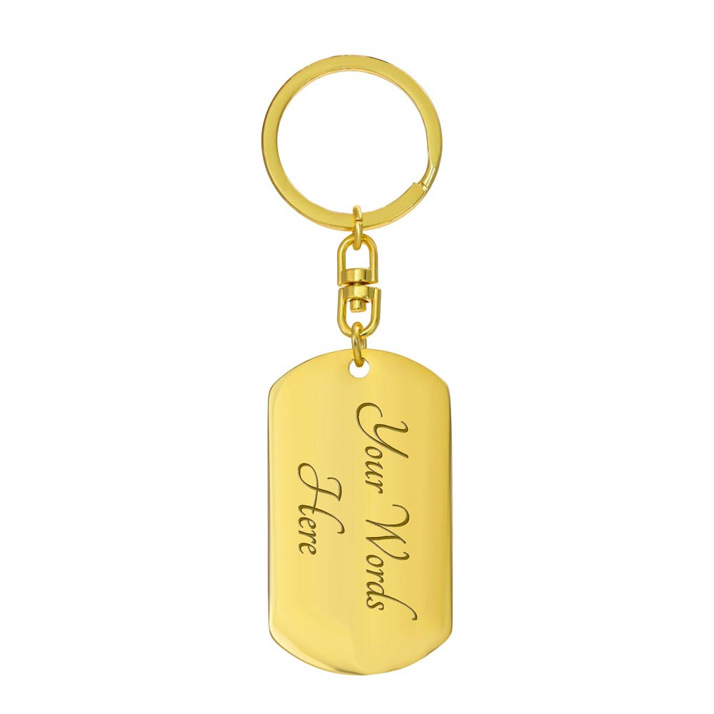 Jesus Walks With Me Dog Tag | Christian Keychain Gift | Faith Inspiration Tag | Religious Keepsake