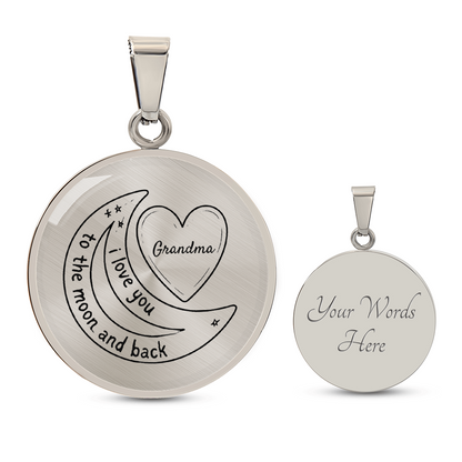“To the Moon and Back” Grandma Necklace – A Timeless Symbol of Love & Connection
