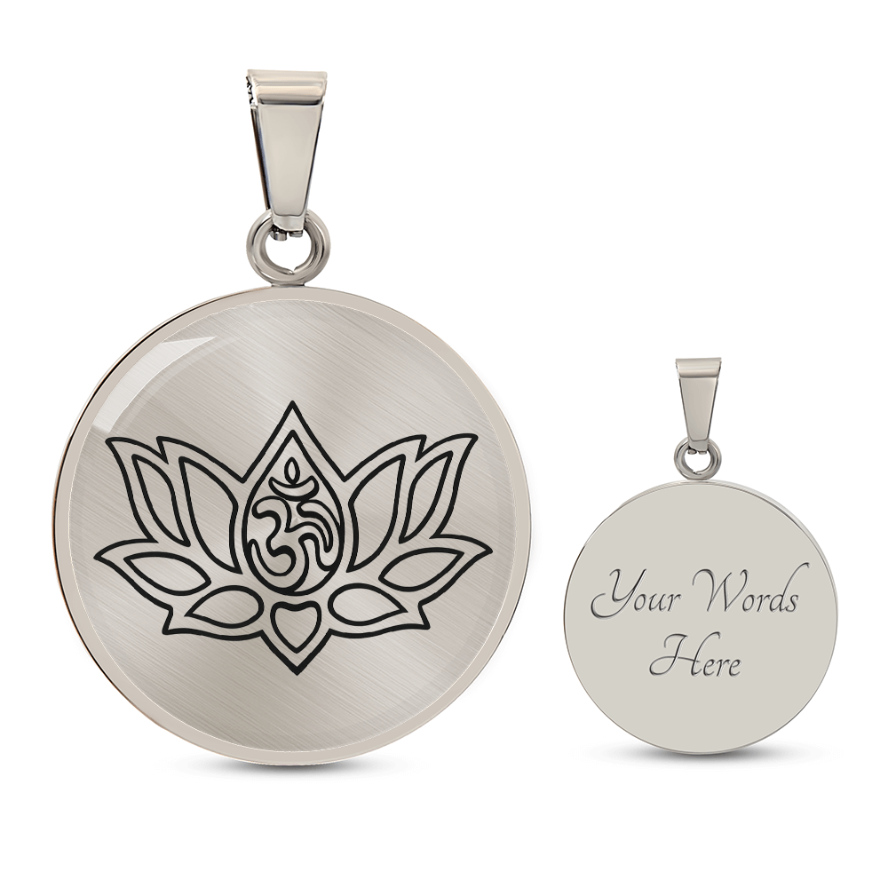 Lotus Om Necklace – Mindfulness & Renewal Yogi Pendant