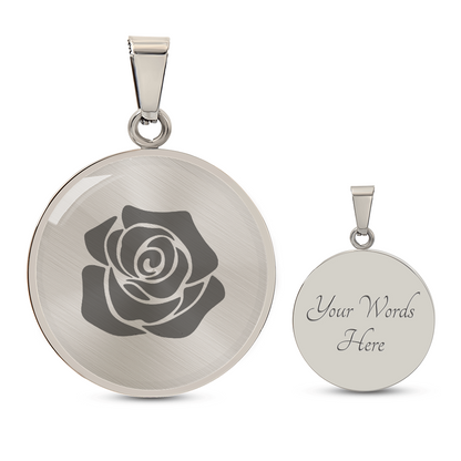 Rose Necklace Gift – Romantic Floral Pendant