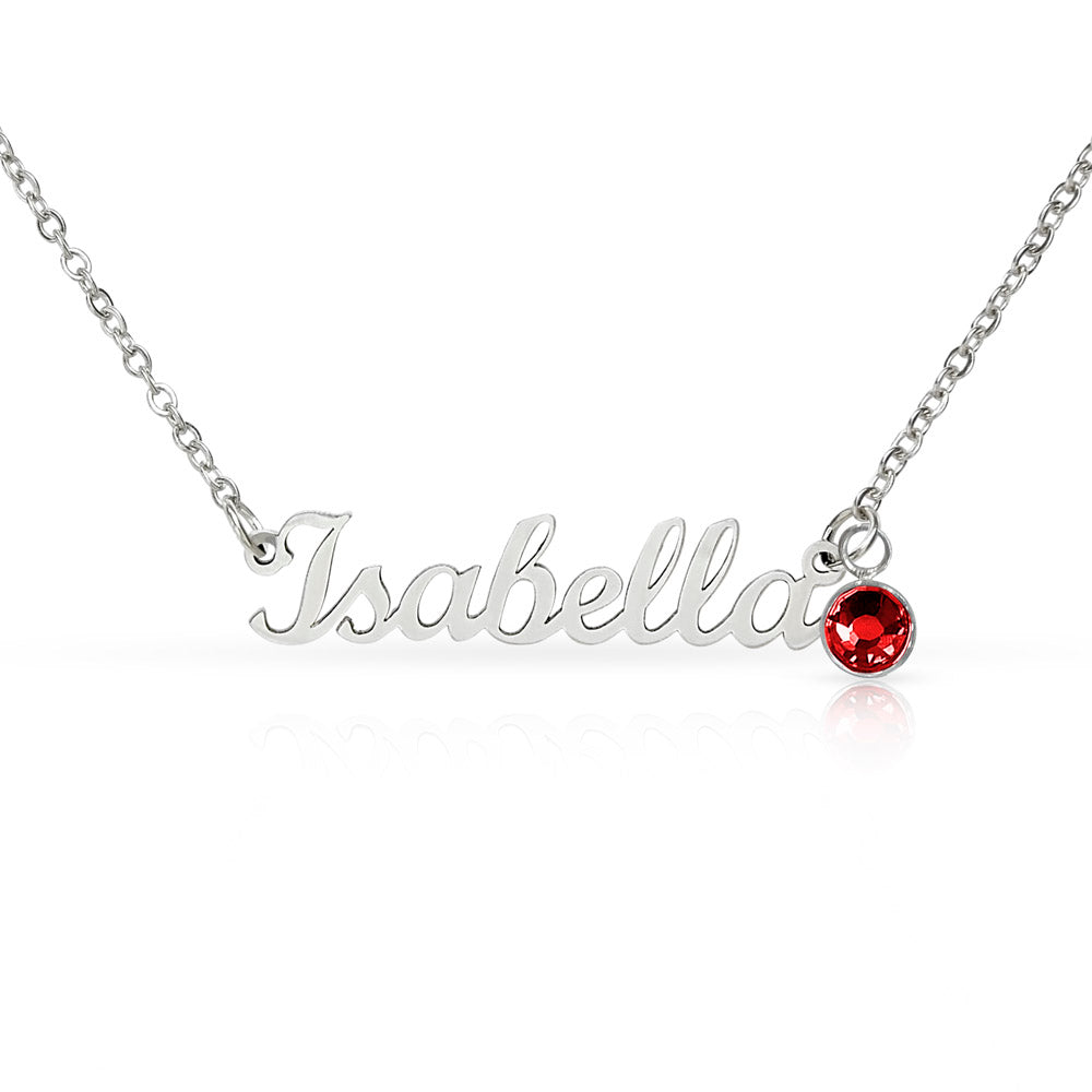 necklace and heartfelt message card for first-time mom