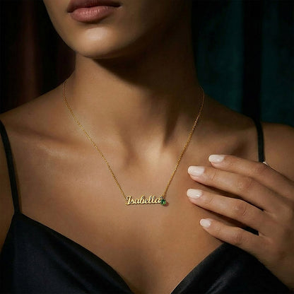 custom mom necklace in luxury LED gift box