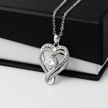 To My Wife — Love Heart Necklace with Message Card — Mother's Day Gift from Husband — I've Been Watching