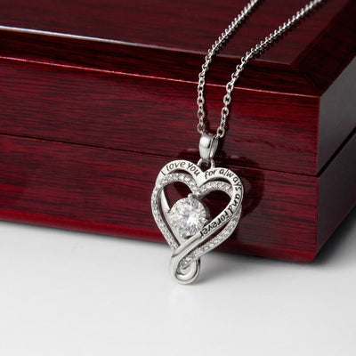 To My Wife — Love Heart Necklace with Message Card — Mother's Day Gift from Husband — I've Been Watching