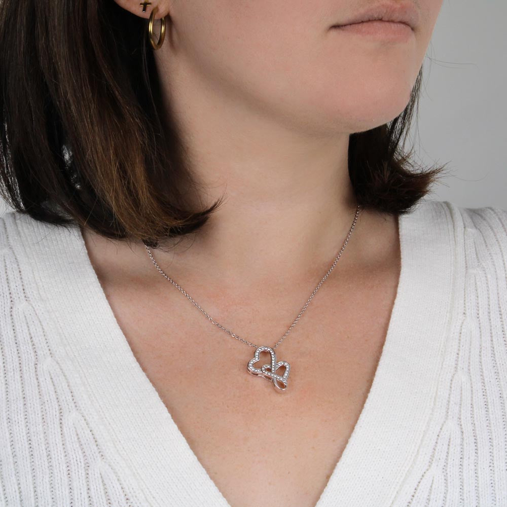 Religious pendant necklace with message card