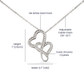 To My Chosen Sister Necklace | Heart-to-Heart Pendant | Meaningful Friendship Gift | Sister by Choice Jewelry
