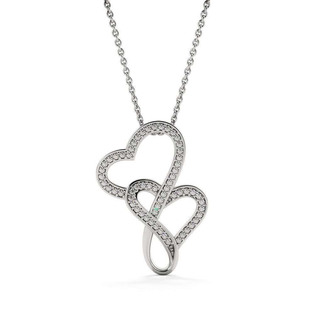 Interlocking hearts Christian jewelry