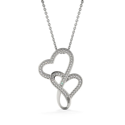 Interlocking hearts Christian jewelry