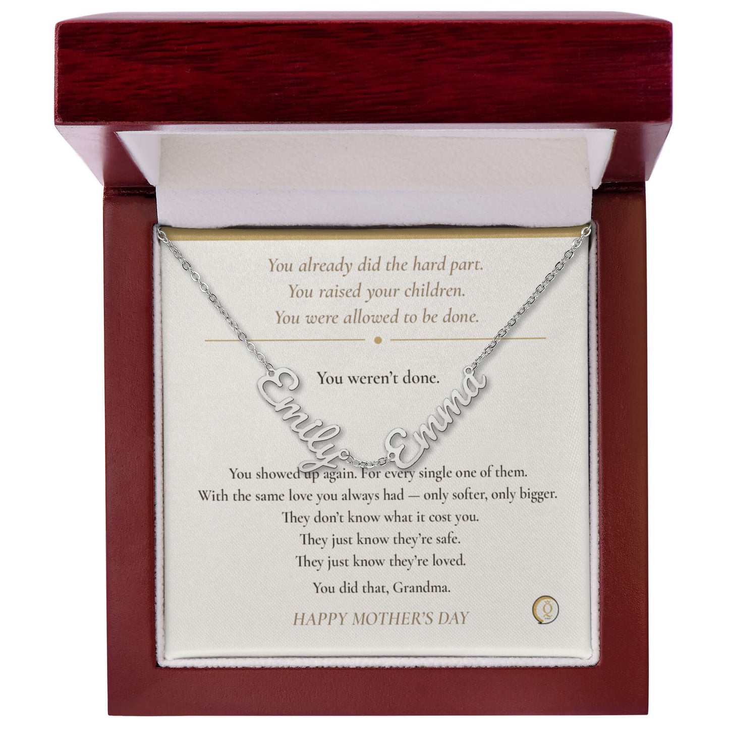 personalized family keepsake jewelry for grandma